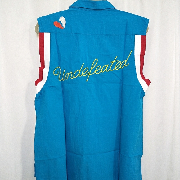 New Urban Outfitters Wayne Sleeveless Button-Down Shirt - Picture 5 of 9